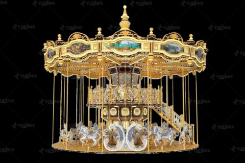 38 Seats Double-decker Carousel for Amusement Park