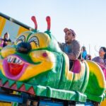 Amusement Caterpillar Ride Brings Fun to Kids and Adults in Chile