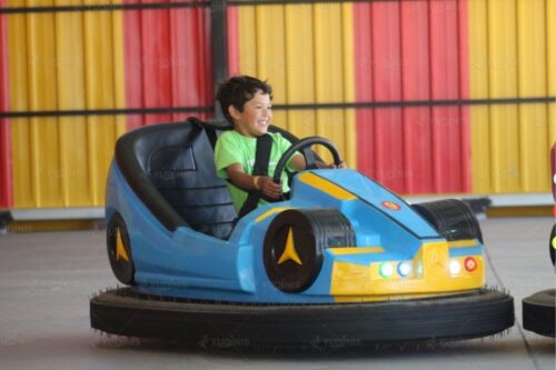 Classic Bumper Car Anchor Attraction at Amusement Park