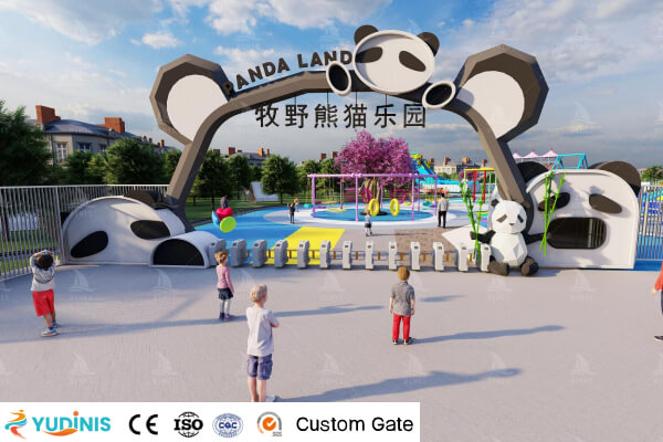 Dinis Factory Can Design Custom Gate of Physical Amusement Park for Our Customers