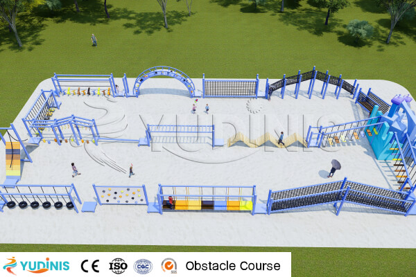 Obstacle Course A Combination Set of Outdoor Park Rides